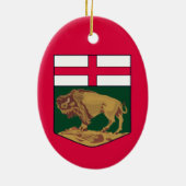 Manitoba-wapenmantel - CANADA Keramisch Ornament (Achterkant)