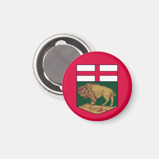 Manitoba-wapenmantel - CANADA Magneet (Voorkant / Achterkant)