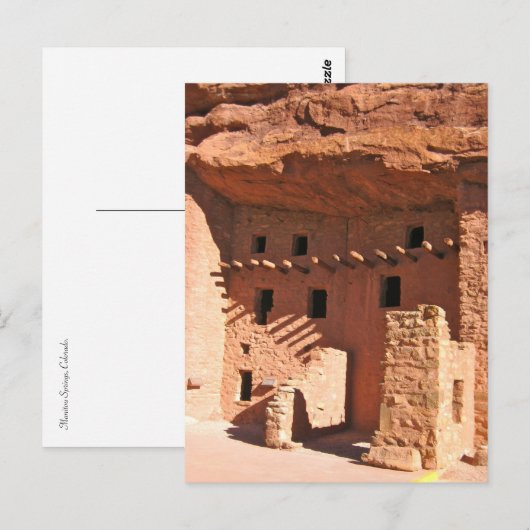 Manitou Cliff Dwellings Briefkaart (Voorkant / Achterkant)