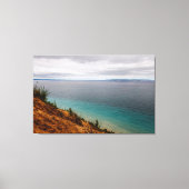 Manitou-eilanden vanuit Pyramid Point, Michigan Canvas Afdruk (Voorkant)