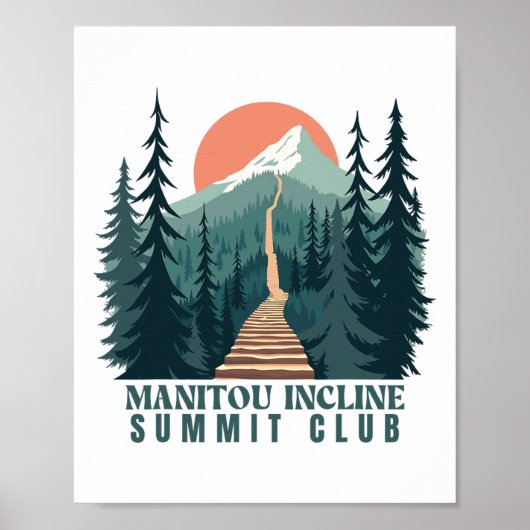 Manitou Incline Summit Club1 Poster (Voorkant)