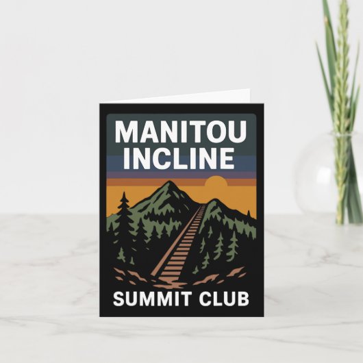 Manitou Incline Summit Club Kaart (Voorkant)