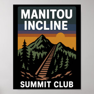 Manitou Incline Summit Club Poster