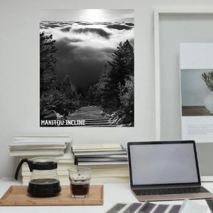 Manitou Incline Sunrise Zwart & Wit Perfect Poster