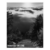 Manitou Incline Sunrise Zwart & Wit Perfect Poster (Voorkant)