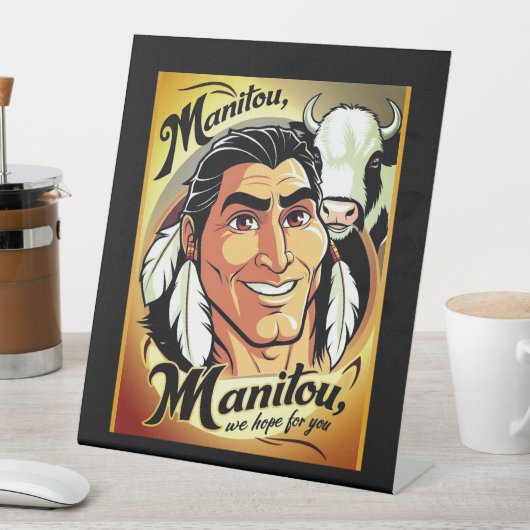 Manitou Reclamebord Met Voetstuk (Insitu)