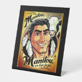 Manitou Reclamebord Met Voetstuk (Voorkant)