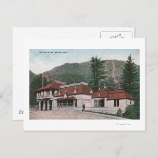 Manitou Springs, CO Briefkaart (Voorkant / Achterkant)