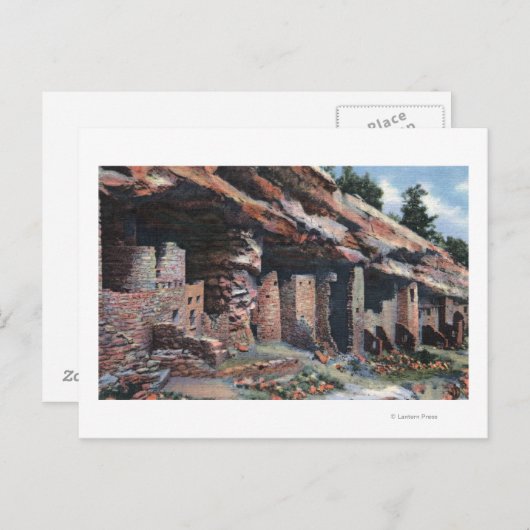 Manitou Springs, Colorado - Cliff Dwellings Briefkaart (Voorkant / Achterkant)