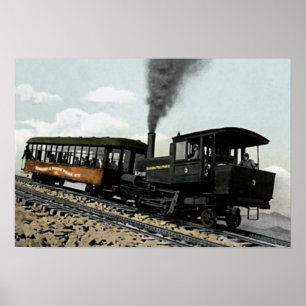 Manitou Springs, Colorado Cog, spoorweg tot pikes Poster