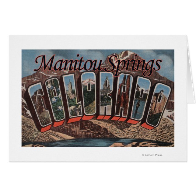 Manitou Springs, Colorado - Grote lettertjes (Voorkant Horizontaal)