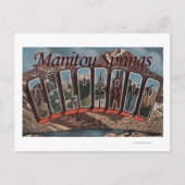 Manitou Springs, Colorado - Grote lettertjes Briefkaart (Voorkant)