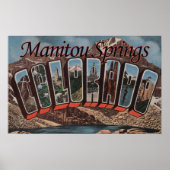 Manitou Springs, Colorado - Grote lettertjes Poster (Voorkant)