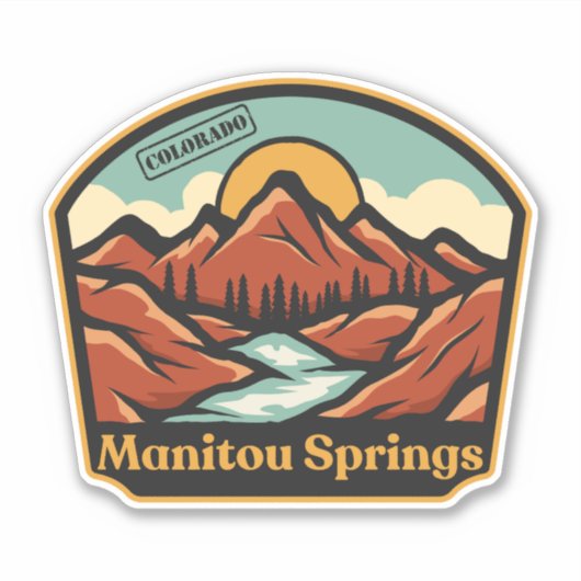 Manitou Springs, Colorado Sticker (Voorkant)