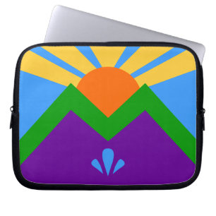 Manitou Springs Flag Laptop Mouw Sleeve