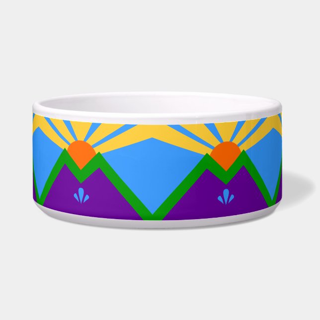 Manitou Springs Flag Pet Bowl Voerbakje (Voorkant)