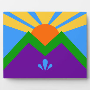 Manitou Springs Flag Plaque Fotoplaat