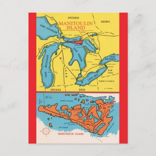 Manitoulin Island Canada Briefkaart (Voorkant)