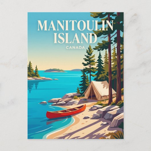 Manitoulin Island Canada Briefkaart (Voorkant)