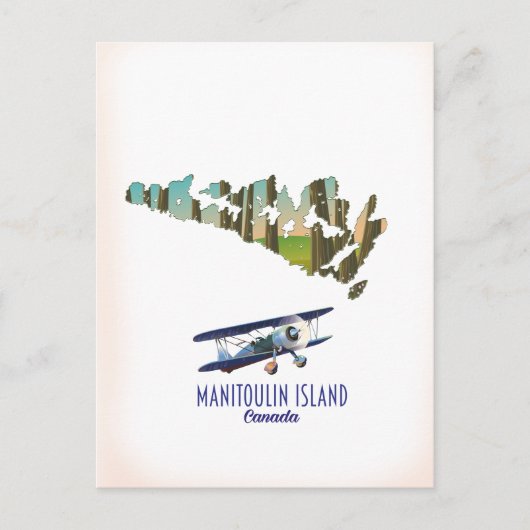 Manitoulin Island Canada kaart (Voorkant)
