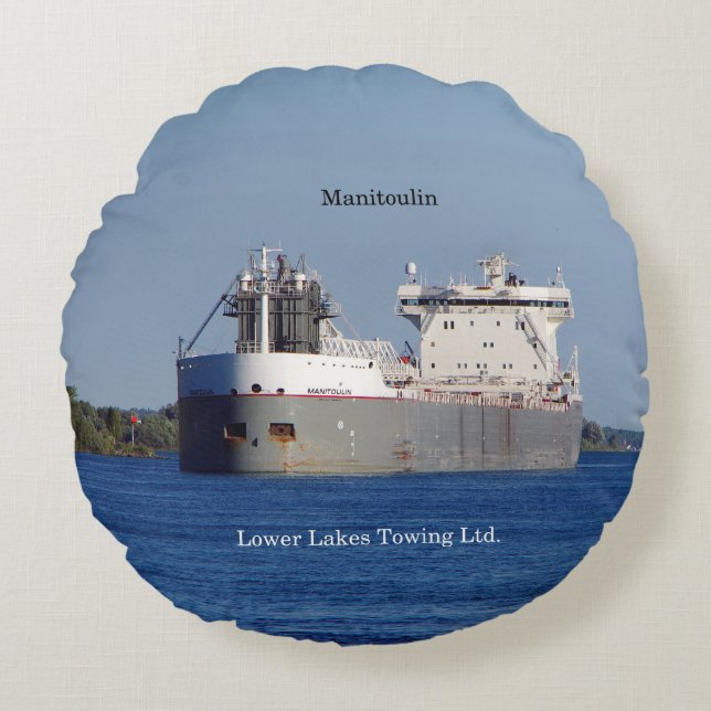 Manitoulin LLC ronde kussen (Voorkant)