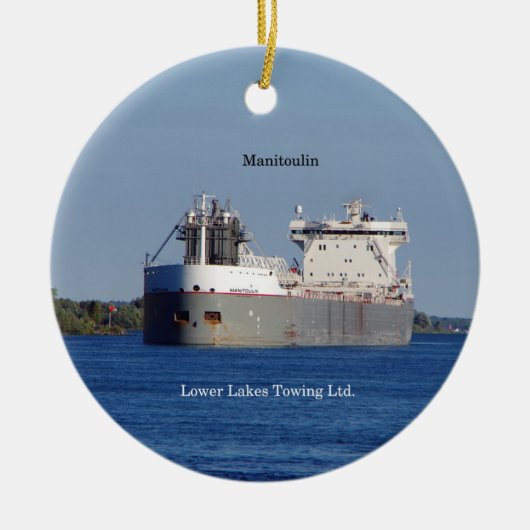 Manitoulin LLC-versiering Keramisch Ornament (Voorkant)
