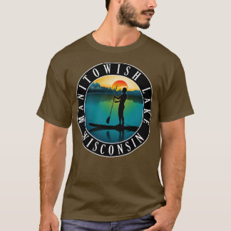 Manitowish Lake Wisconsin Paddleboarding T-shirt