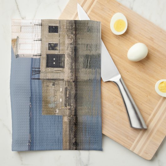 Manitowoc North Breakwater Lichte keukenhanddoek (Quarter Fold)