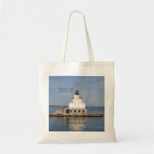 Manitowoc North Breakwater Light canvas tas (Voorkant)