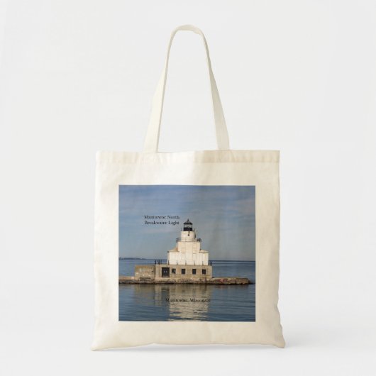 Manitowoc North Breakwater Light canvas tas (Voorkant)