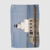 Manitowoc North Breakwater Light golfhanddoek (Voorkant)
