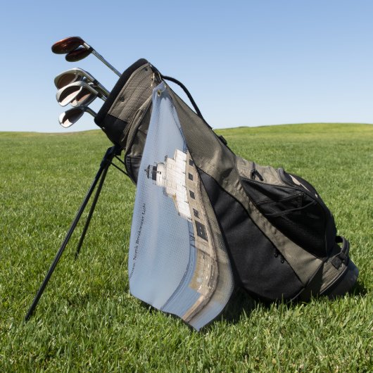 Manitowoc North Breakwater Light golfhanddoek (Groen)