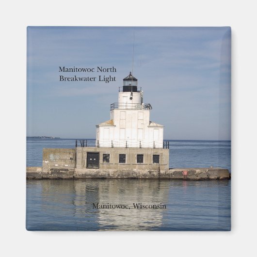 Manitowoc North Breakwater Light magnet (Voorkant)