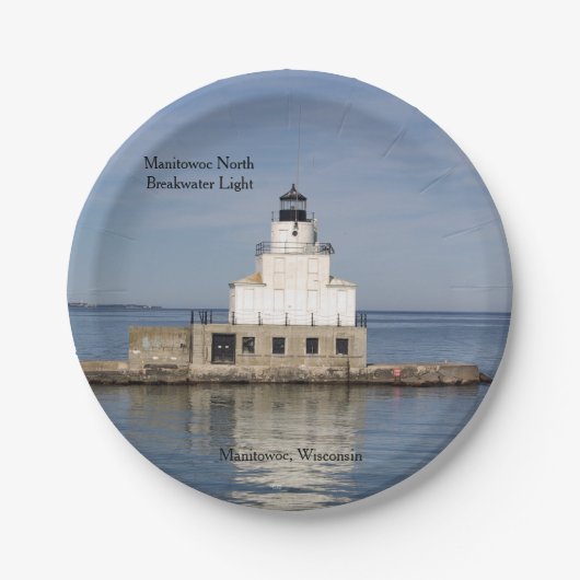Manitowoc North Breakwater Light paper bord (Voorkant)