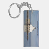 Manitowoc North Breakwater Light rect. sleutelkete Sleutelhanger (Voorkant Links)