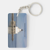 Manitowoc North Breakwater Light rect. sleutelkete Sleutelhanger (achterkant)