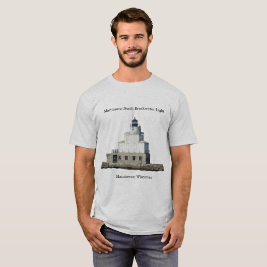 Manitowoc North Breakwater Light shirt light (Voorkant volledig)