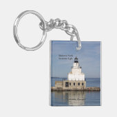 Manitowoc North Breakwater Light-sleutelketen Sleutelhanger (Voorkant Links)