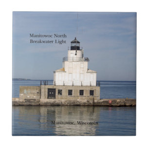 Manitowoc North Breakwater Light tile Tegeltje