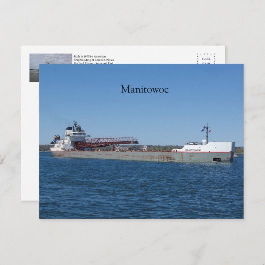 Manitowoc-postkaart Briefkaart (Voorkant / Achterkant)