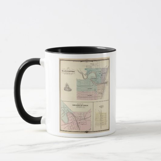 Manitowoc, Sheboygan en Hilbert, Wis Mok (Links)