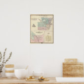 Manitowoc, Sheboygan en Hilbert, Wis Poster (Keuken)