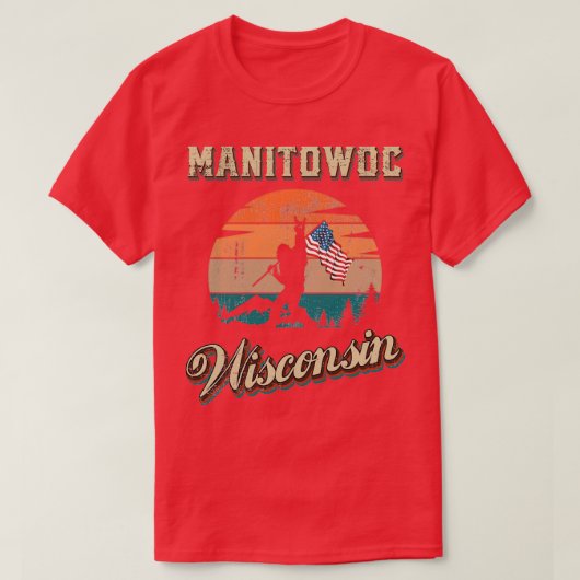 Manitowoc Wisconsin T-shirt (Design voorkant)