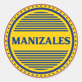 Manizales City Pride Emblem – Colombiaanse identit Ronde Sticker