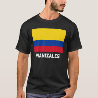 Manizales Colombia Flag Emblem Escudo Bandera Cres T-shirt