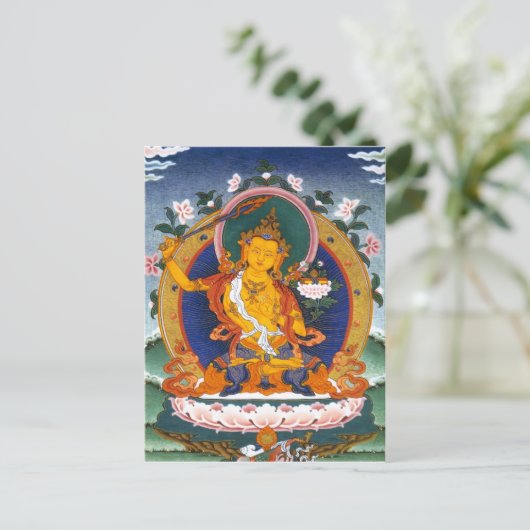 MANJUSHRI DE MYTHOLOGIE VAN TIBET BRIEFKAART (Staand voorkant)