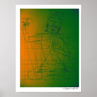 Manjushri-schets-poster Poster
