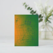 Manjushri Sketch Briefkaart (Staand voorkant)