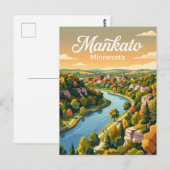 Mankato, Minnesota Briefkaart (Voorkant / Achterkant)
