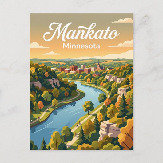 Mankato, Minnesota Briefkaart (Voorkant)